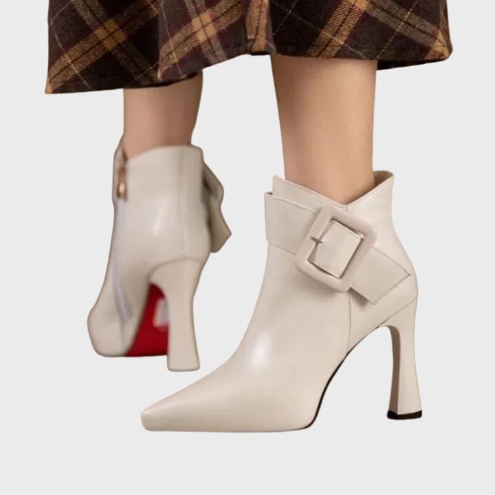 Women's Mid Stiletto Heel Pointed Ankle Boots