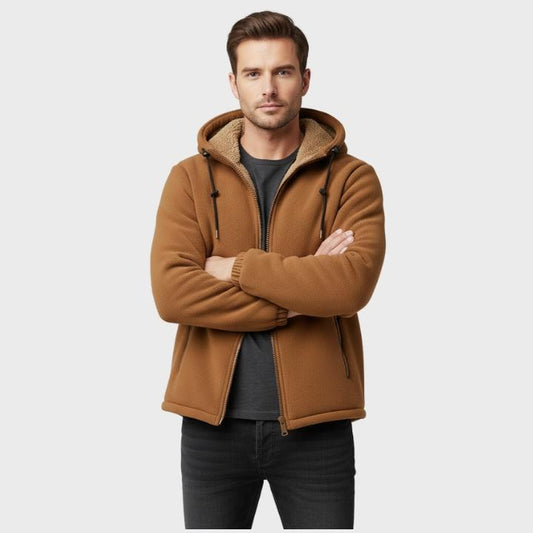 Men’s Cozy Full-Zip Fleece Hoodie