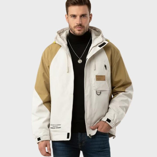 Men’s Plus Size Loose Fit Windbreaker Jacket