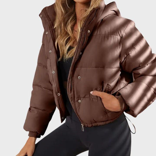 Women’s Drawstring Puffer Winter Jacket