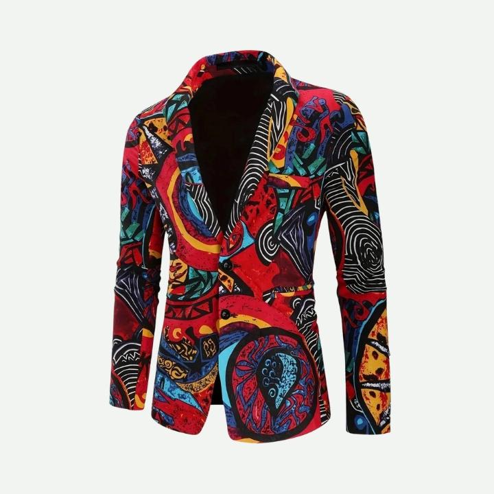 Men's Vibrant Regular-Fit Blazer and Pants Set