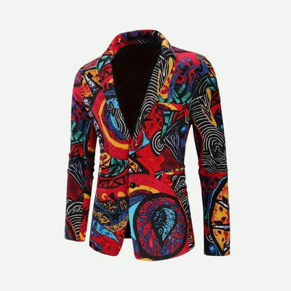 Men's Vibrant Regular-Fit Blazer and Pants Set