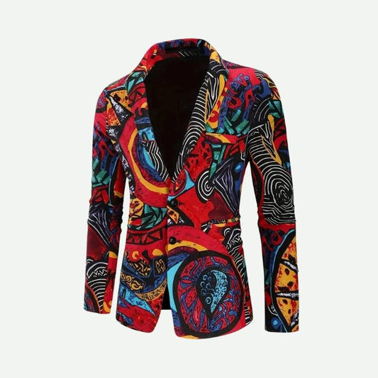 Men's Vibrant Regular-Fit Blazer and Pants Set