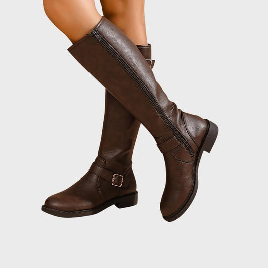 Women's Classic Knee-High Zipper Boots