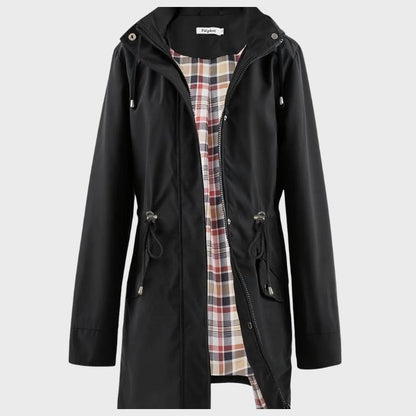 Women’s Hooded Zip-Up Trench Coat