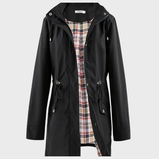 Women’s Hooded Zip-Up Trench Coat