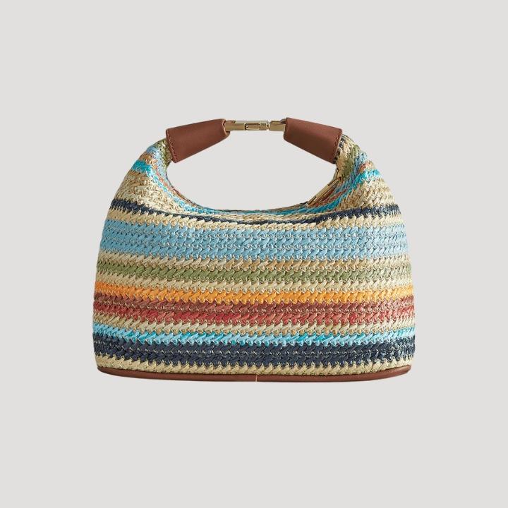 Women's Boho-Style Woven Handbag