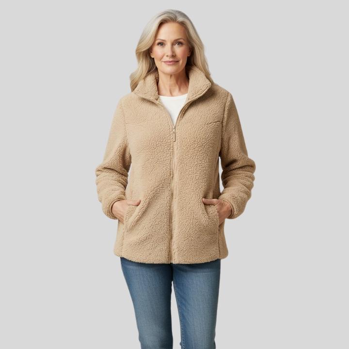 Women’s Zip-Up Teddy Coat