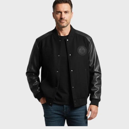 Men’s Retro Embroidered Baseball Jacket