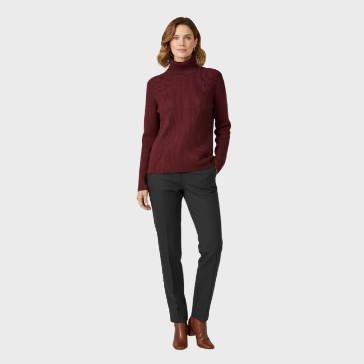 Women's Cozy High Neck Knit Sweater