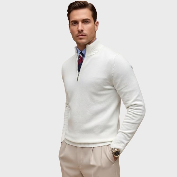 Men’s Smart Quarter-Zip Knit Jumper