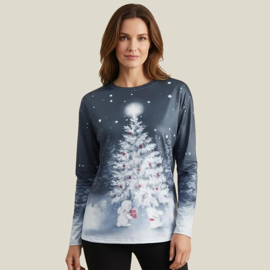 Women's Christmas Tree Crew Neck Sweatshirt