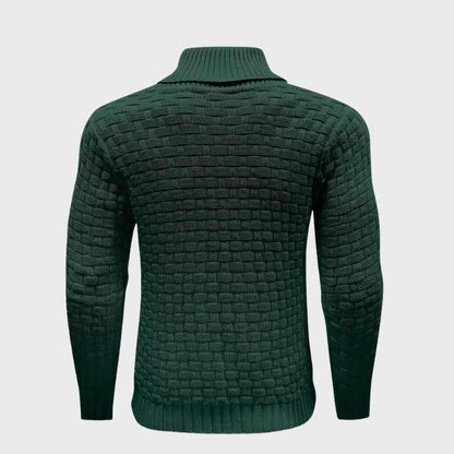 Men’s Waffle Knit Button Sweater