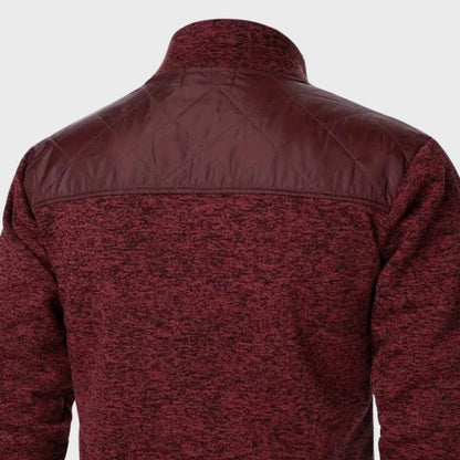 Men’s Quilted Knit Zip-Up Jacket