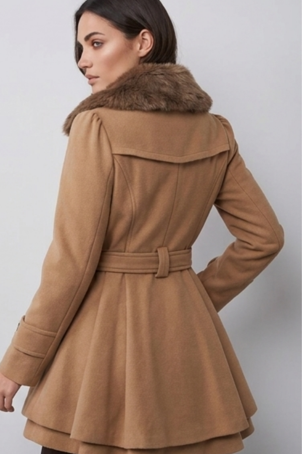 Classic Tailored Belted Longline Trench Coat Women
