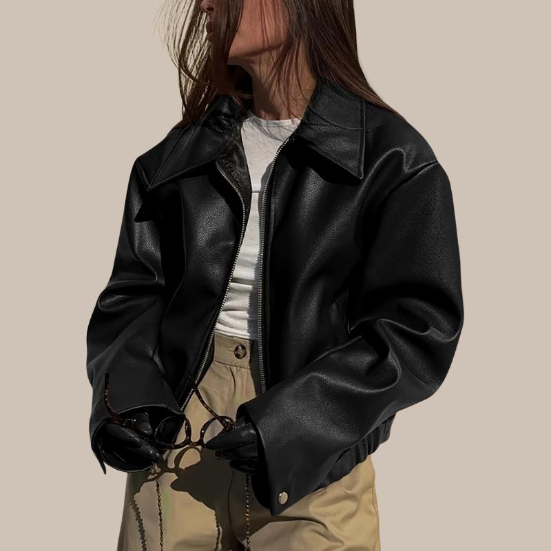 Women’s Retro Leather Jacket