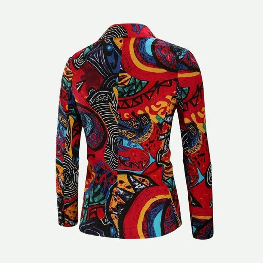 Men's Vibrant Regular-Fit Blazer and Pants Set