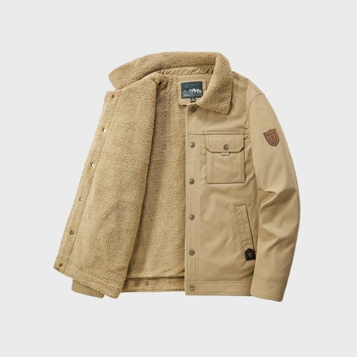 Men’s Warm Fleece Windbreaker Jacket