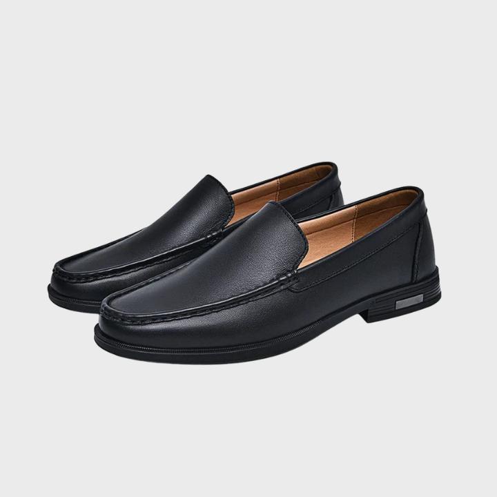 Men's Slip On Loafers with Stitched Apron Toe