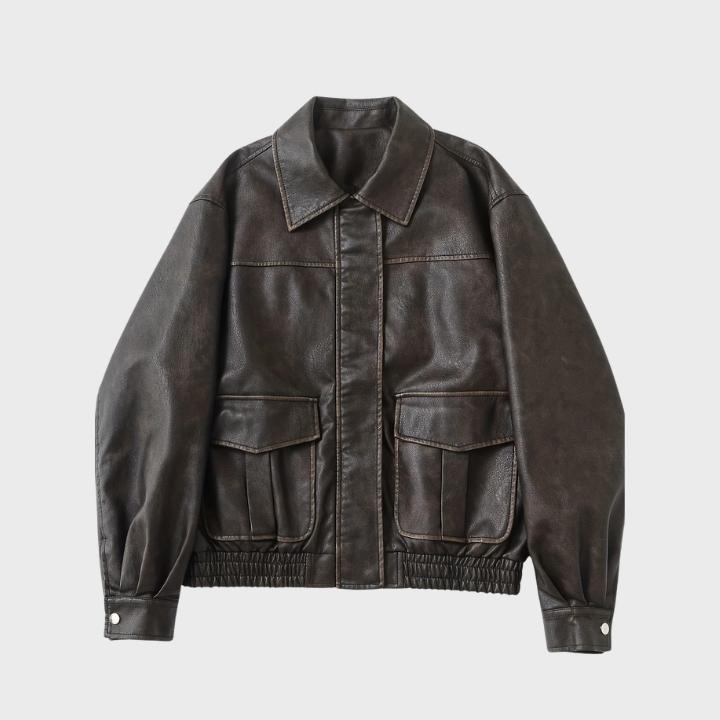 Women’s Classic Faux Leather Jacket