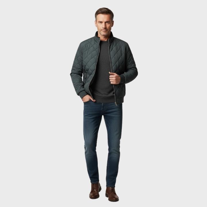 Men’s Quilted Fleece-Lined Jacket