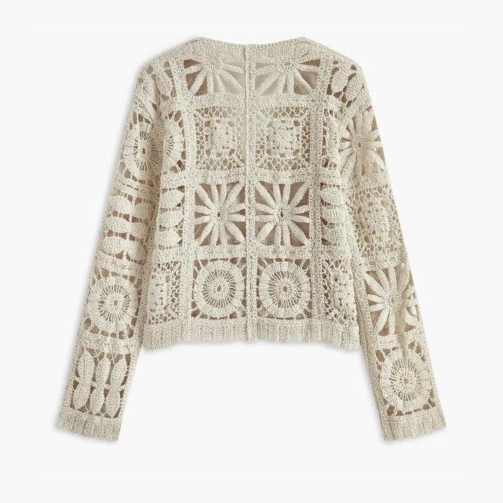 Women's Lightweight Crochet Sweater