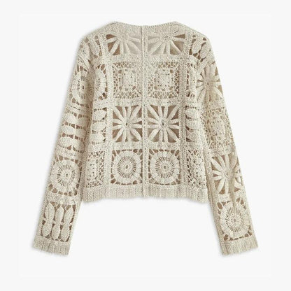 Women's Lightweight Crochet Sweater