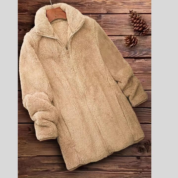 Women’s Zip-Up Teddy Coat