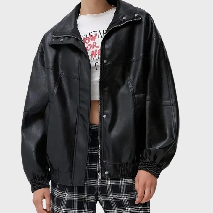 Women’s Retro High Neck Oversized Jacket