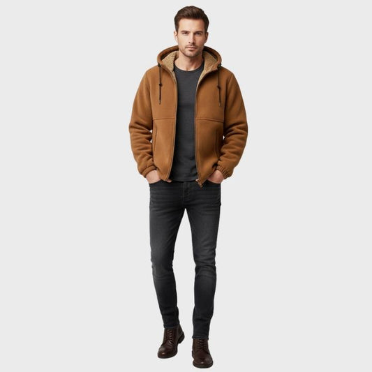 Men’s Cozy Full-Zip Fleece Hoodie