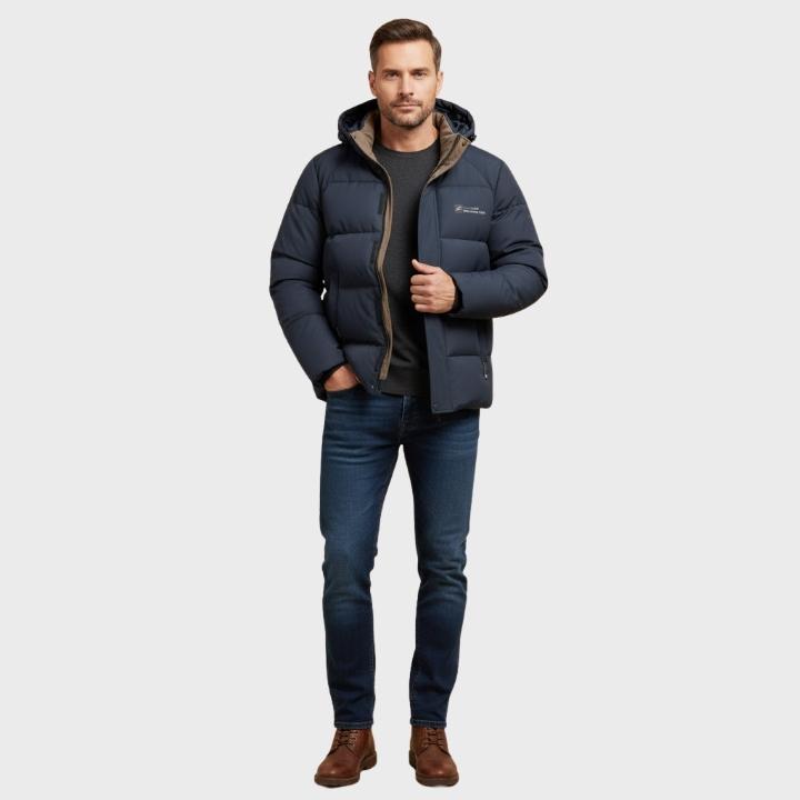 Men’s Thick Padded Hooded Outdoor Jacket