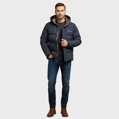 Men’s Thick Padded Hooded Outdoor Jacket