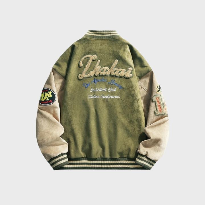 Men’s Trendy Patchwork Baseball Jacket