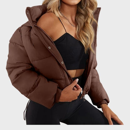 Women’s Drawstring Puffer Winter Jacket