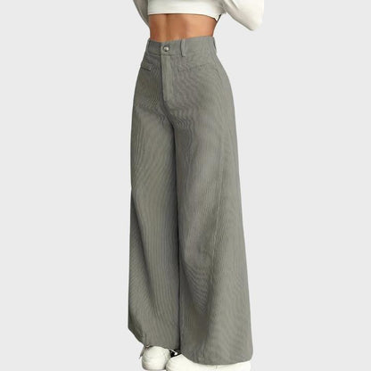 Women's Wide-Leg Corduroy Trousers