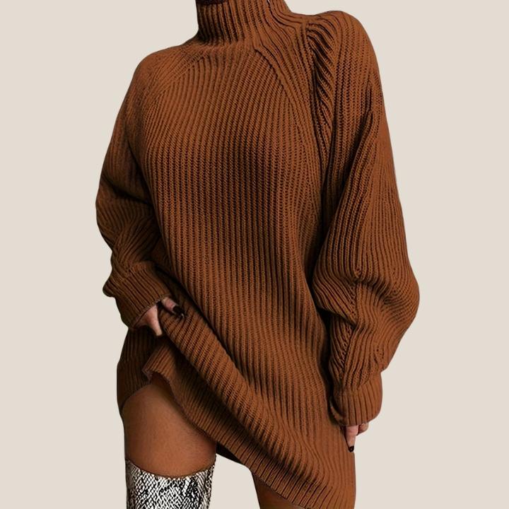 Women’s Plus Size Ribbed Sweater Dress