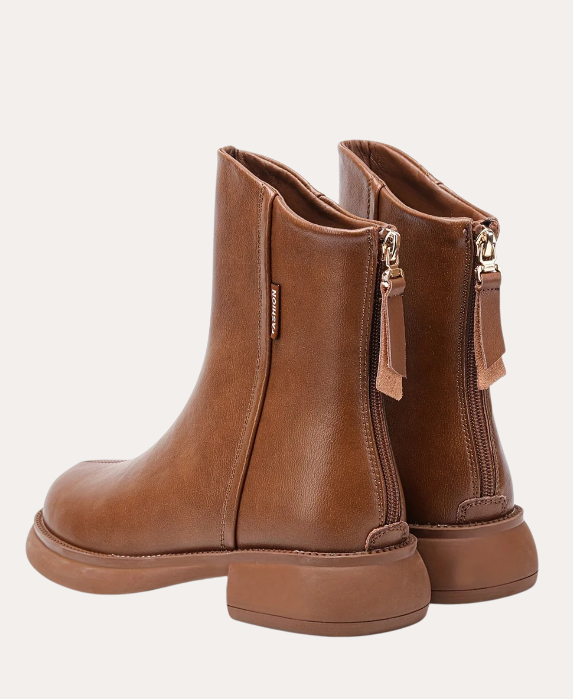 Women’s Leather Ankle Boots Zip