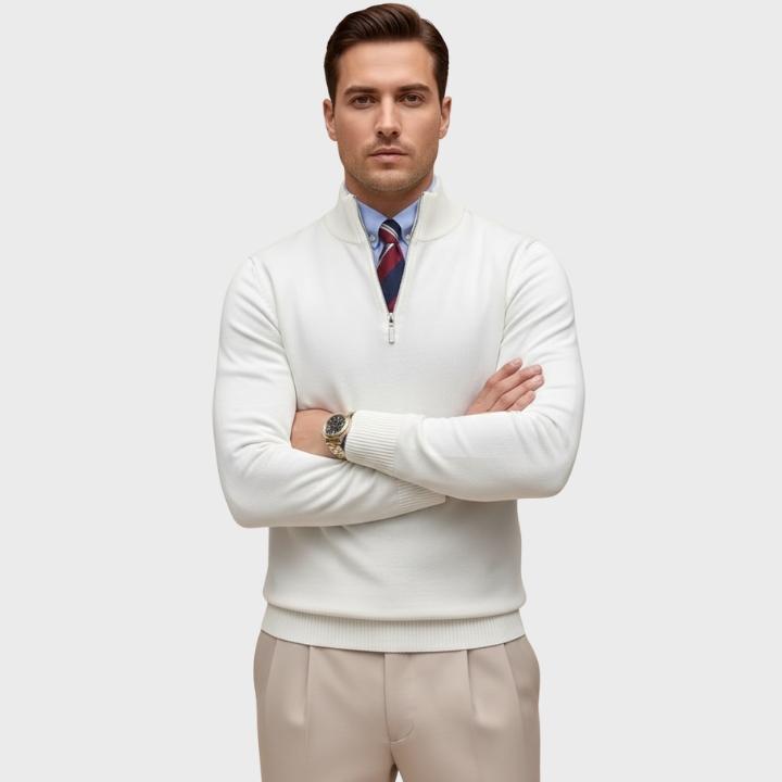 Men’s Smart Quarter-Zip Knit Jumper