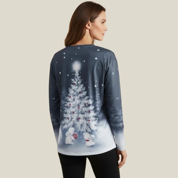 Women's Christmas Tree Crew Neck Sweatshirt