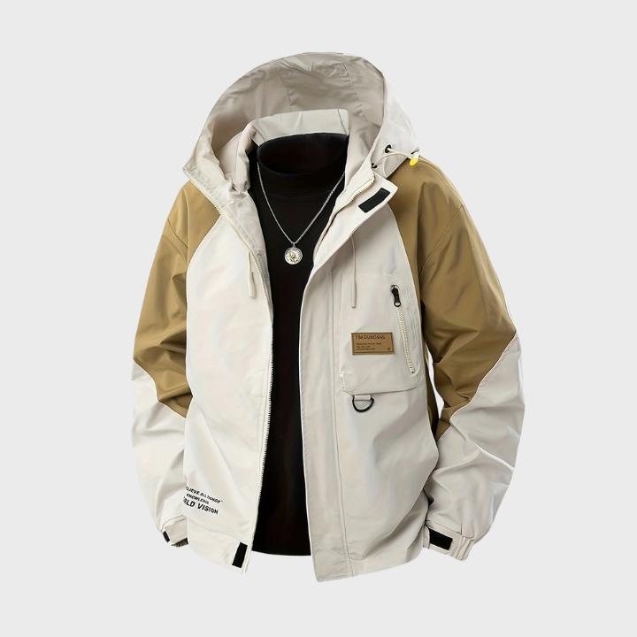 Men’s Plus Size Loose Fit Windbreaker Jacket