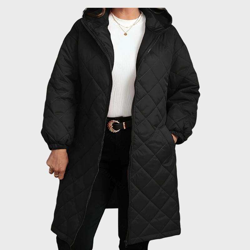 Women’s Long Quilted Hooded Coat