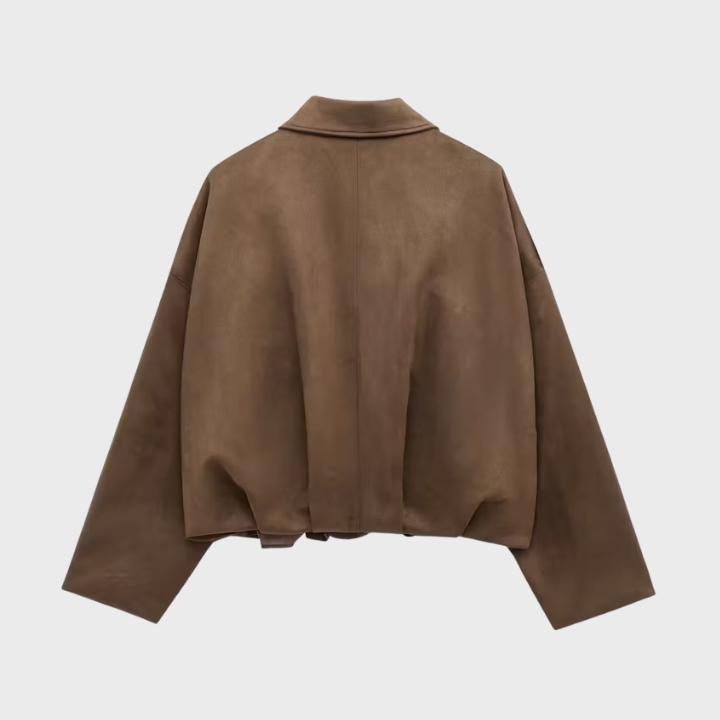 Women's Classic Drop Shoulder Bomber Jacket