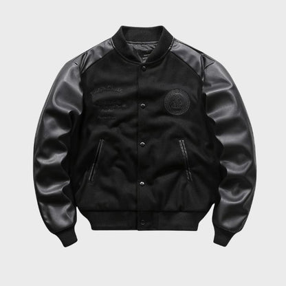 Men’s Retro Embroidered Baseball Jacket