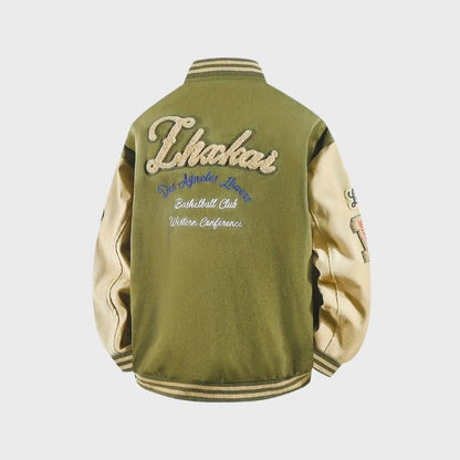 Men’s Trendy Patchwork Baseball Jacket