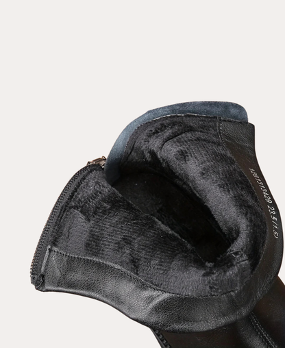 Women’s Leather Ankle Boots Zip