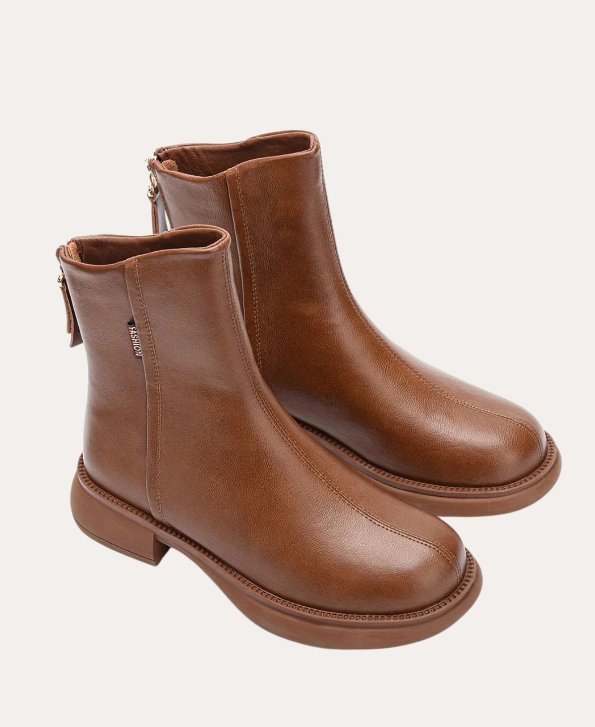 Women’s Leather Ankle Boots Zip