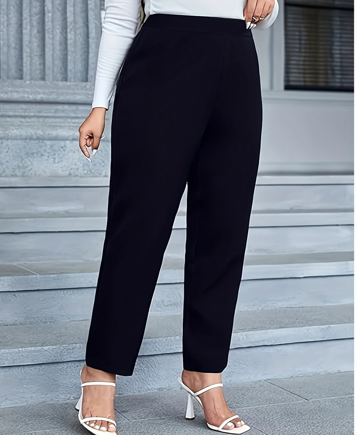 Shayla Trousers with Ruffled Waist