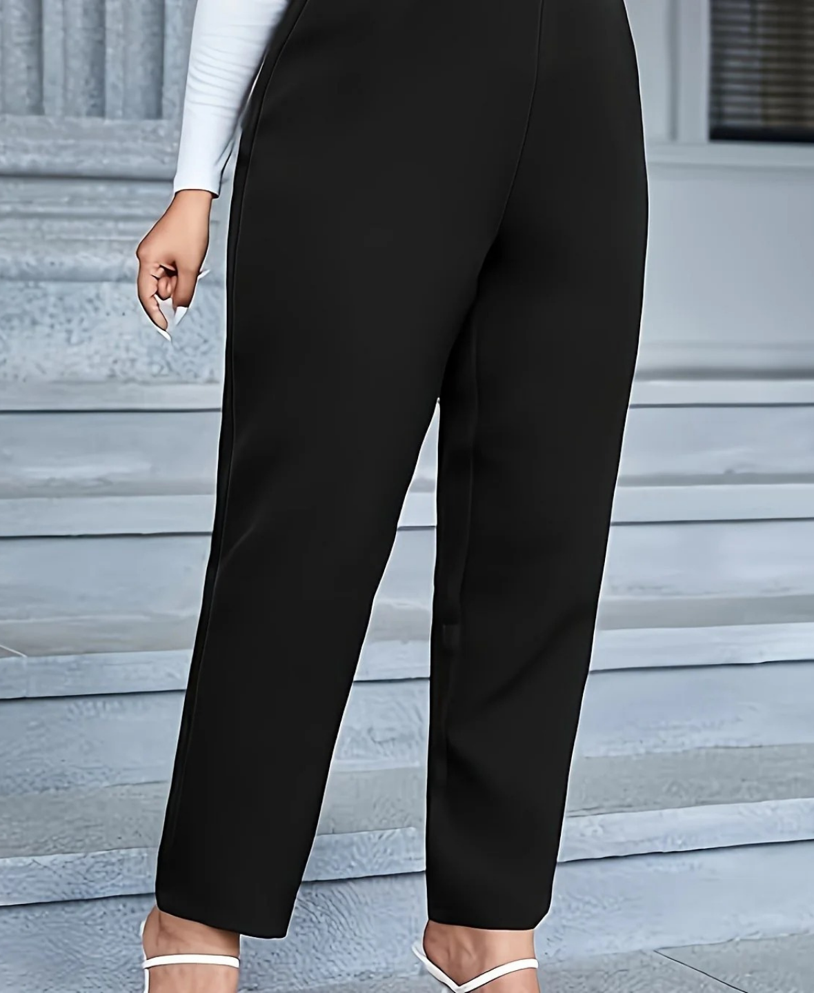 Shayla Trousers with Ruffled Waist