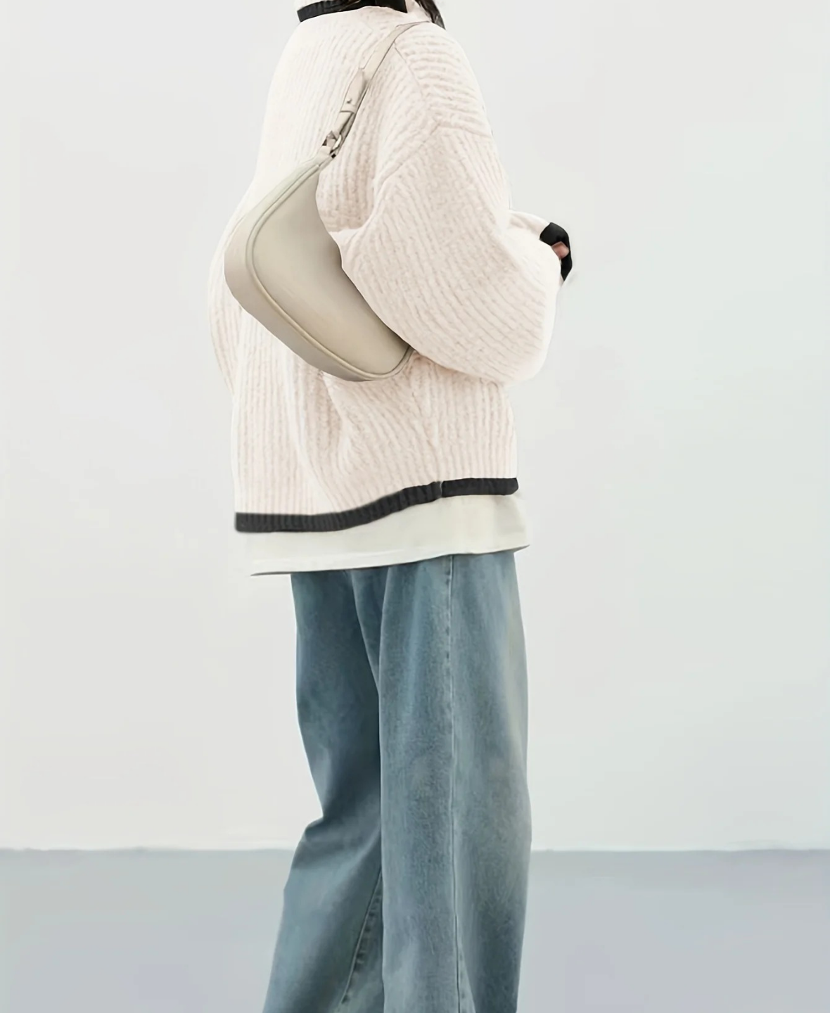 Zip Front Knit Cardigan