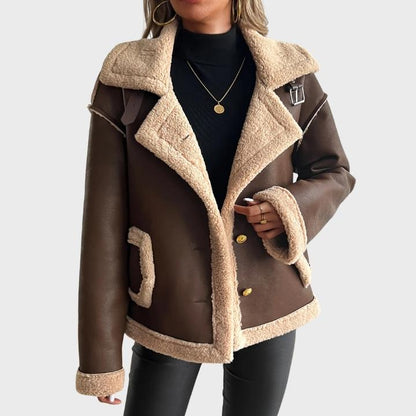 Women’s Two-Tone Faux Fur Jacket